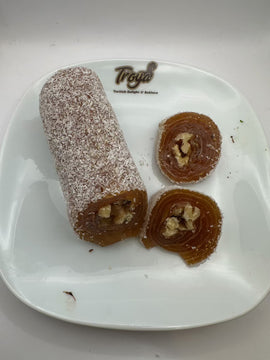 Coconut Covered Fig with Walnut