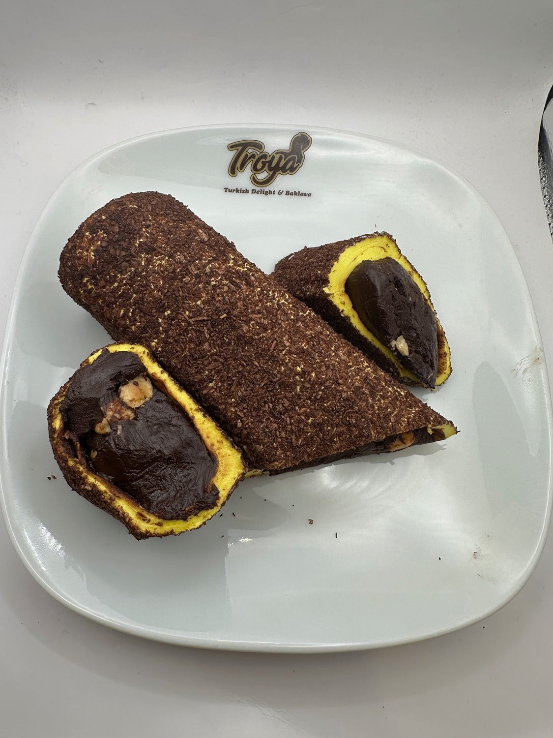 Banana Chocolate Brownie with Hazelnut